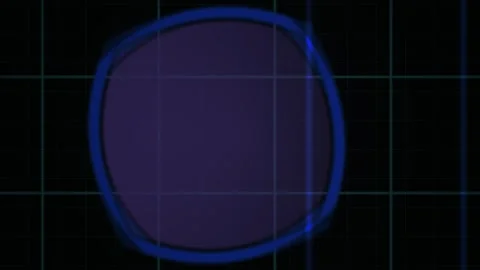Abstract Geometric Shape Morphing Animation on Dark Grid Background. Stock Footage 341788246