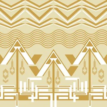Abstract geometric shape pattern template decorative Illustrazione stock