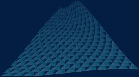 Abstract geometric shape with a three dimensional effect composed of triang.. イラスト素材