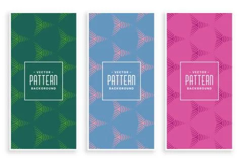 Abstract geometric shape triangle pattern set Illustrazione stock