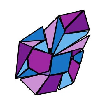 Abstract Geometric Shape with Triangles Иллюстрация