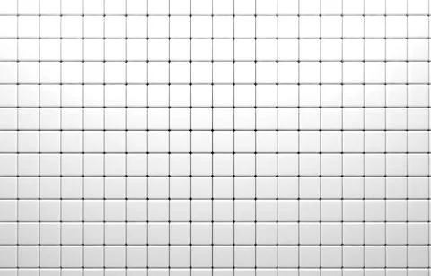 Abstract geometric shape of white cubes 3d render Stock Illustration