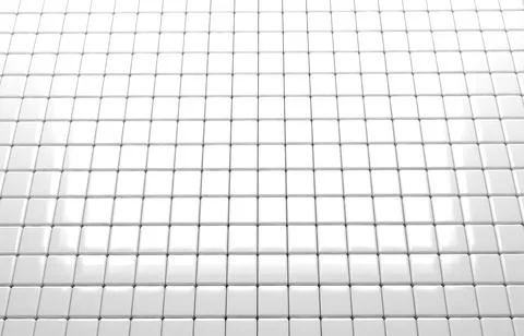 Abstract geometric shape of white cubes 3d render Stock Illustration