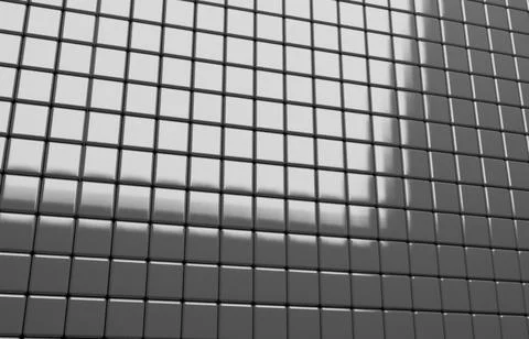 Abstract geometric shape of white cubes 3d render Ilustración de archivo