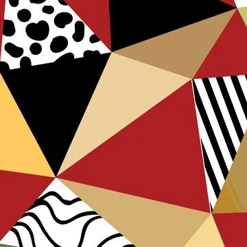 Abstract Geometric Shaped Textured Pattern Background Stock Illustration