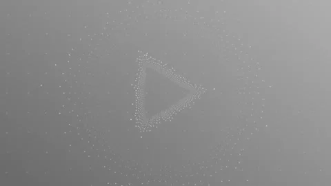 Abstract Geometric Shapes and Glowing Particles Motion Background Loop 库存影片 340899254
