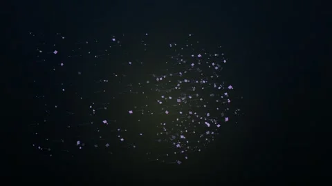 Abstract geometric shapes and lines create a dynamic, evolving visual experience Stock Footage 326997474