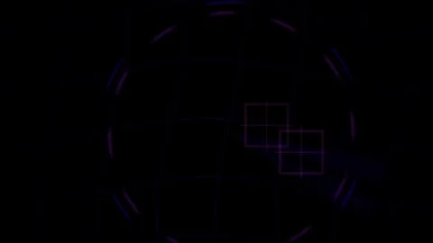 Abstract geometric shapes and lines forming a digital network. Stock Footage 334461514