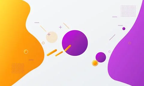Abstract geometric shapes and lines form a colorful gradient background com.. Stock Illustration