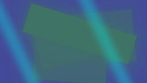 Abstract geometric shapes animate against a vibrant blue backdrop Stock Footage 325367688