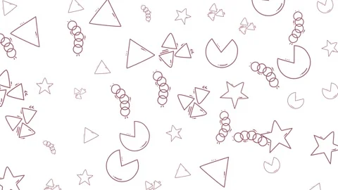 Abstract Geometric Shapes Animation Background Loop Video. Stock Footage 320120360