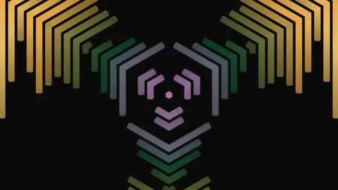 Abstract Geometric Shapes Animation Gradient Colors. Stock-Footage 329470024
