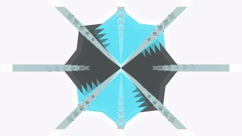 Abstract geometric shapes background. Animation on white background. Stock Footage 90208896