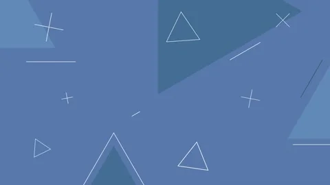 Abstract Geometric Shapes Background in Blue Tones for Creative Designs. Stock Footage 320463682