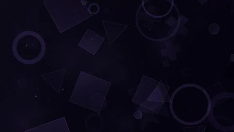 Abstract Geometric Shapes Background with Circles and Squares Stock Illustration