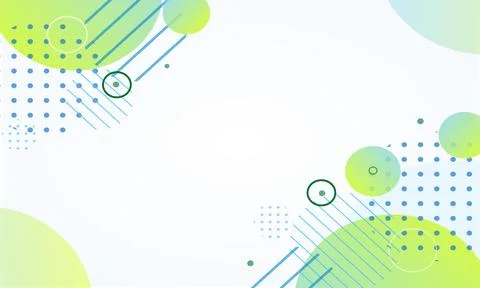 Abstract geometric shapes background with circles and lines in gradient colors Stock Illustration