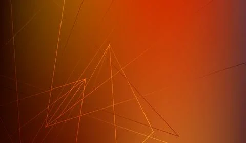 Abstract geometric shapes background featuring warm red and orange tones with Stock Illustration