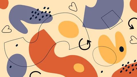 Abstract Geometric Shapes Background Stock Illustration