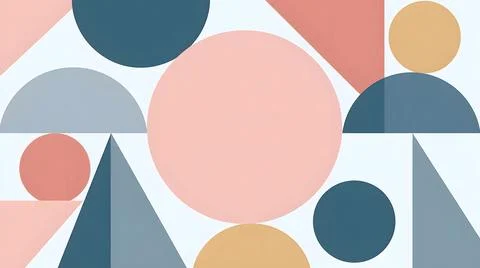 Abstract Geometric Shapes Background Stock Illustration