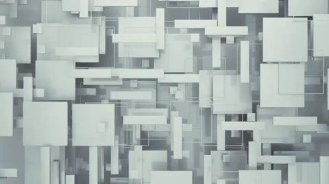 Abstract Geometric Shapes Background Random Motion, 3d Loopable Animation 4k Video stock 66543813