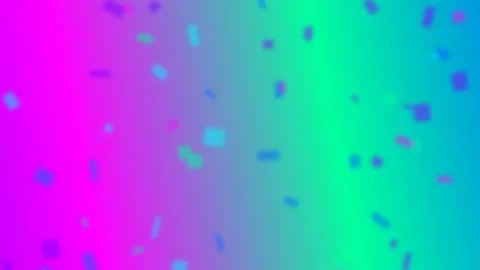 Abstract geometric shapes in colorful gradient background illustration Ilustración de archivo