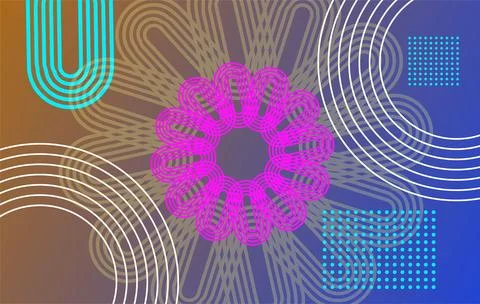 Abstract geometric shapes  colorful pattern background. Elegant color desig.. Stock Illustration