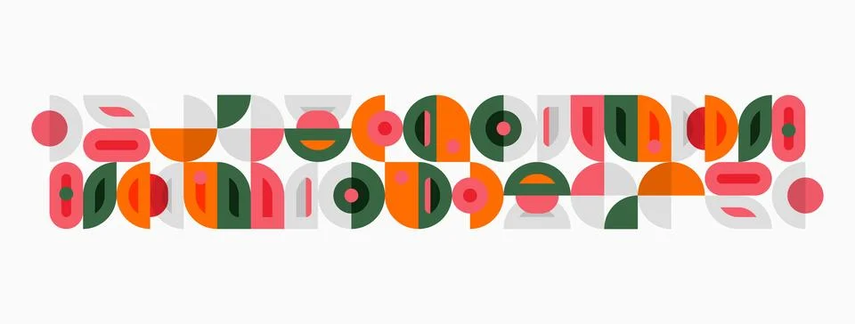 Abstract geometric shapes, colorful patterns, minimalist design. Repeating Stock Illustration