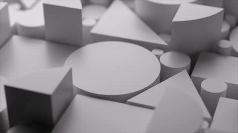 Abstract geometric shapes composition creating white background pattern イラスト素材