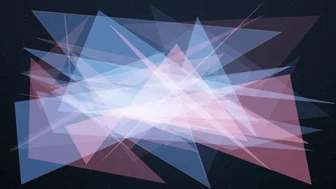 Abstract geometric shapes create a dynamic, cosmic visual effect Stock Footage 327337597