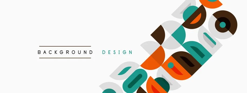 Abstract geometric shapes create dynamic background. Rectangles, squares, Ilustración de archivo