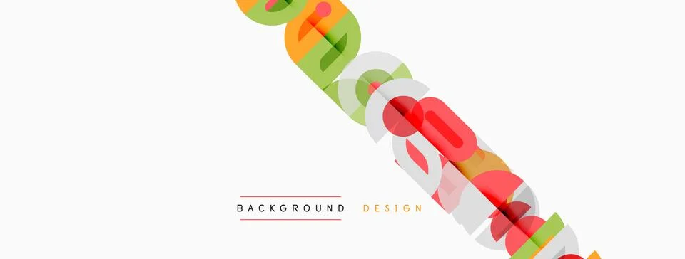 Abstract geometric shapes create dynamic background. Diagonal lines, vibrant Illustrazione stock