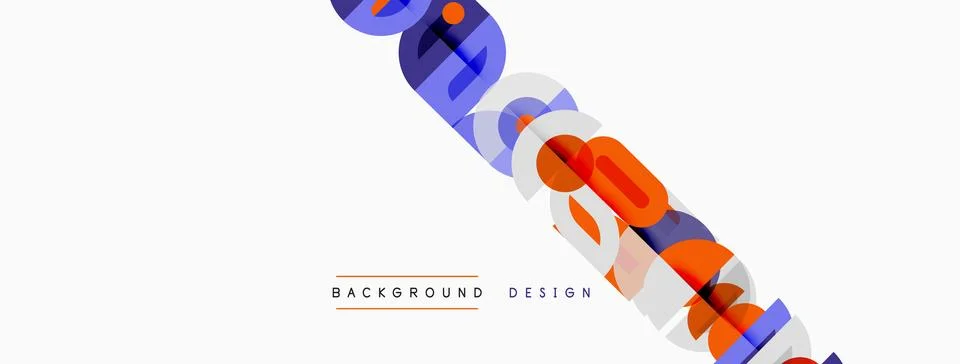 Abstract geometric shapes create dynamic background. Diagonal lines, vibrant Stock Illustration