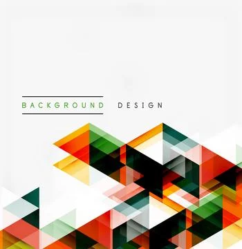 Abstract geometric shapes create vibrant background. Overlapping triangles fo 스톡 일러스트