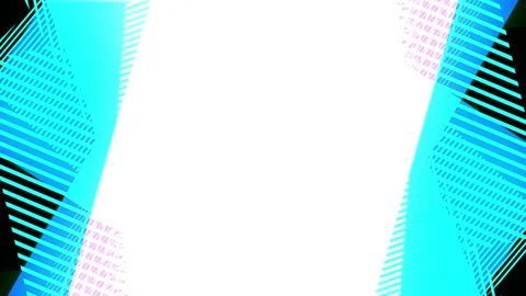 Abstract geometric shapes with cyan and magenta light flares moving dynamic.. Video stock 345620705