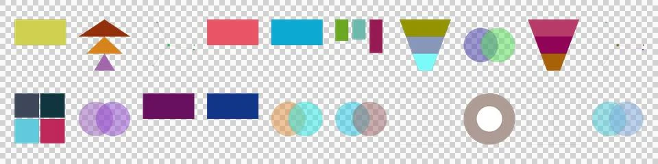 Abstract Geometric Shapes Data Visualization Elements Modern Infographic De.. 스톡 일러스트