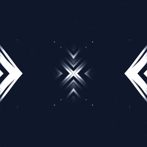 Abstract Geometric Shapes with Dynamic Light Effects on Dark Background. Stock Footage 327259926