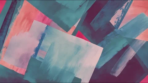 Abstract geometric shapes in dynamic motion with vibrant colors and textures Video stock 315158156