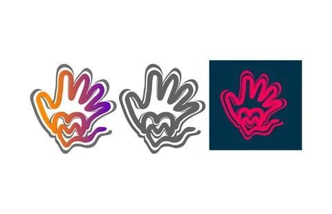 Abstract geometric shapes elements with diagonal lines . Stock Illustration