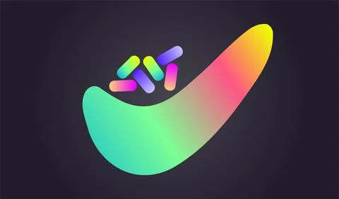 Abstract geometric shapes elements with diagonal lines . Stock Illustration