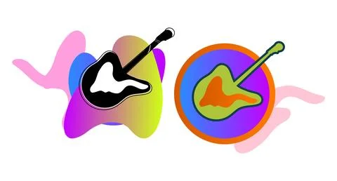 Abstract geometric shapes elements with diagonal lines . Stock Illustration