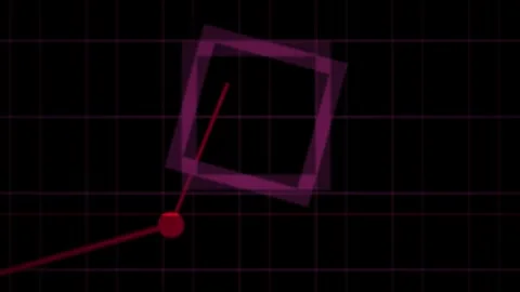 Abstract Geometric Shapes Evolving on a Grid Background. Stock Footage 333914196
