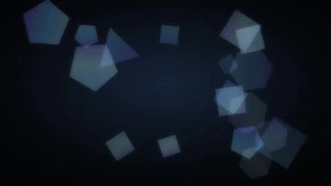 Abstract geometric shapes floating in dark space animated background loop. Vídeos de archivo 341770699