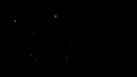 Abstract Geometric Shapes Floating in a Minimalistic Style on Dark Background Vídeos de archivo 341926679