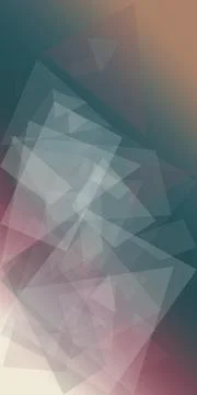 Abstract geometric shapes form a soft blue and pink gradient backdrop, crea.. Stock Illustration
