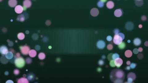 Abstract geometric shapes gently drift across a vibrant, dark green background Stock Footage 327338096