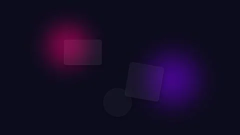 Abstract geometric shapes glowing with vibrant magenta and blue light effects Video stock 338310661