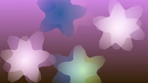 Abstract Geometric Shapes on Gradient Background Stock Footage 332198103