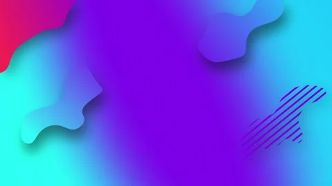 Abstract Geometric Shapes on a Gradient Background with Vibrant Purple and .. Vidéo 341927005