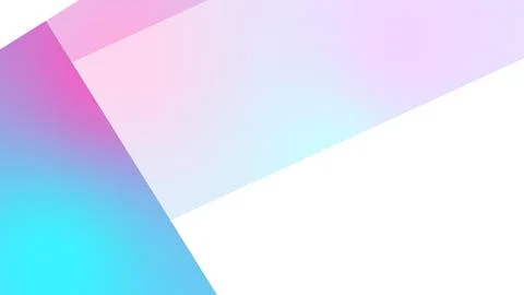 Abstract geometric shapes with gradient colors on a white background Stock Illustration