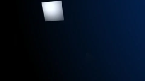 Abstract Geometric Shapes Illuminated on a Dynamic Blue Gradient Background Video stock 341926684